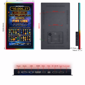 43 inch Vertical touch screen monitor with LED lights